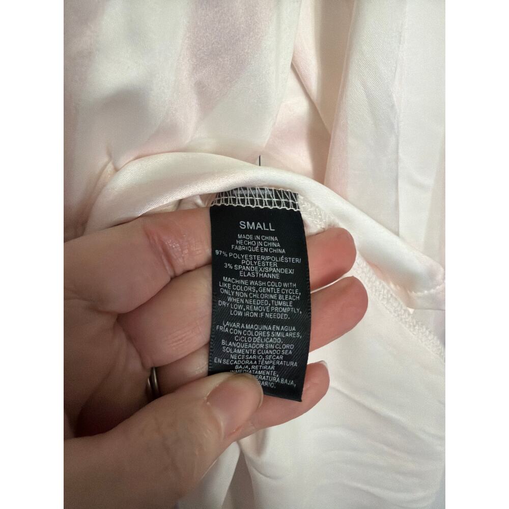 Sam Edelman Small Pink White Stripe Smoking Jacket Belted NWT‎ - Picture 6 of 7